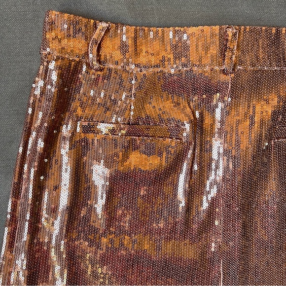 🆕 BB Dakota Rose Gold Sequin Mini Skirt - Picture 10 of 13